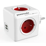 POWERCUBE ORIGINAL USB 4X230V + USB červená