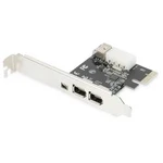 PCIe kontrolní karta FireWire 400 Digitus DS-30201-5, 3 porty