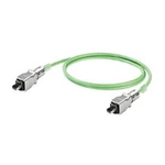 Síťový kabel RJ45 Weidmüller 1119730010, CAT 5, CAT 5e, SF/UTP, 1.00 m, zelená