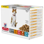 Kapsička Hill´s Science Plan Feline Adult Sterilised Multipack Chicken & Trout & Turkey 12x85g