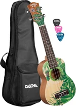 Cascha HH 2602 Art Series Ukulele soprano Leafy