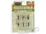 "Soldiers 64" 6 piece Diecast Set Military Figures Limited Edition to 4800 pieces Worldwide for 1/64 Scale Models by American Diorama