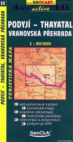 Podyjí - Thayatal, Vranovská přehrada 1:50 000