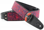 RightOnStraps Daisy Tekstylne gitarowe pasy Red