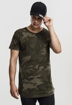 Camo Shaped Long Tee olivové camo