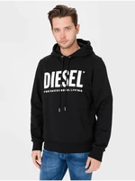 Diesel Mikina - SGIRHOODDIVISIONLOGO čierna