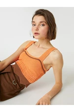 Koton Crop Knit Undershirt U Neck