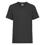 Black Fruit of the Loom Cotton T-shirt