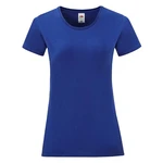 Blue Iconic women's t-shirt in combed cotton Fruit of the Loom