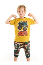 Denokids Monster Truck Boys T-shirt Capri Shorts Set