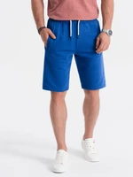 Ombre Men's short shorts with pockets - blue