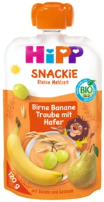 HIPP BIO Snackie Hruška-Banán-Bíle hrozno-Oves 120 g