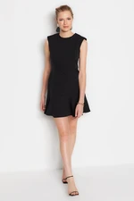 Trendyol Black Waist Opening Mini Woven Waistband Woven Dress