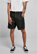 Eco-friendly denim Bermuda shorts black washed