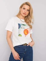 White T-shirt with sequins