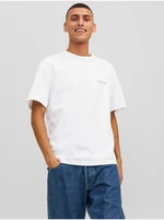 White Men's T-Shirt Jack & Jones Vesterbro - Men