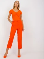 Orange elegant cigar pants RUE PARIS