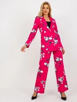 Fuchsia elegant floral jacket