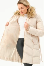 Z6767 DEWBERRY WOMEN'S COAT-STONE