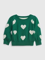 Green Girl's Heart Sweater GAP