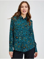 Women's Patterned Petrol Shirt ORSAY