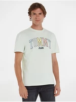 Menthol Mens T-Shirt Tommy Jeans College Pop Tommy Tee - Men