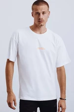Bílé pánské tričko Dstreet  s potiskem