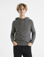 Grey men's basic sweatshirt Celio