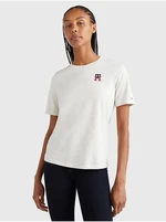 Cream Women's T-Shirt Tommy Hilfiger - Women