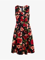 Orsay Red-Black Women Floral Dress - Women