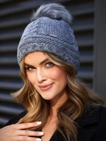 Dark gray winter cap