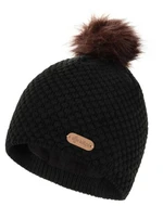 Women's fashion beanie with pompom KILPI ALPINA-W black