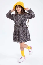 DEFACTO Girls Floral Long Sleeve Dress