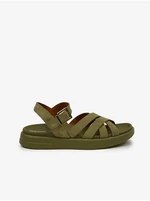 Khaki Womens Suede Sandals Geox - Women