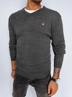 Men's Black V-Neck Dstreet Sweater