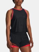 Čierne dámske športové crop top tielko Under Armour Anywhere