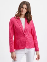 Pink women's patterned blazer ORSAY