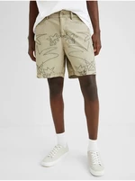 Beige Mens Shorts Desigual Fred - Men