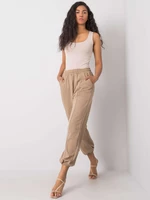 Women's dark beige sweatpants