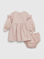 Set of girly dress with ruffles and panties in pink GAP