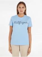 Light blue women's T-shirt Tommy Hilfiger