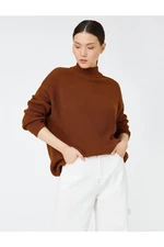 Koton Stand-Up Collar Oversized Sweater