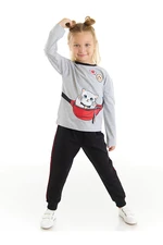 Mushi A Cat in a Bag Girl's T-shirt and Pants Set