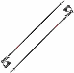 Leki Hot Shot S Eloxal Black/Anodized Grey/Bright Red 130 cm Lyžiarske palice