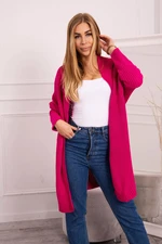 Sweater with batwing sleeve fuchsia