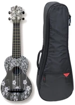 Pasadena WU-21F7-BK SET Floral Black Sopran Ukulele