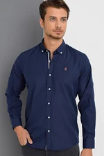 G674 DEWBERRY MEN'S SHIRT-NAVY-2