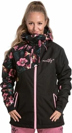 Meatfly Deborah SNB & Ski Jacket Hibiscus Black XS Chaqueta de esquí