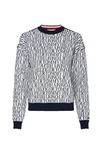 Tommy Hilfiger Sveter - NESSY SCRIPT AOJ C-NK SWT LS biely