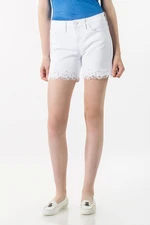 Krátke nohavice - TOMMY HILFIGER ROME RW SHORT BATIKA biele